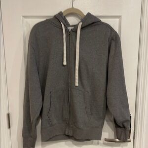 Gray Zip-Up Hoodie